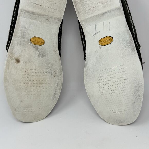 Ernest Hemingway Boat Deck Shoes Mens 12 M Green Suede White Leather Casual - Picture 15 of 15